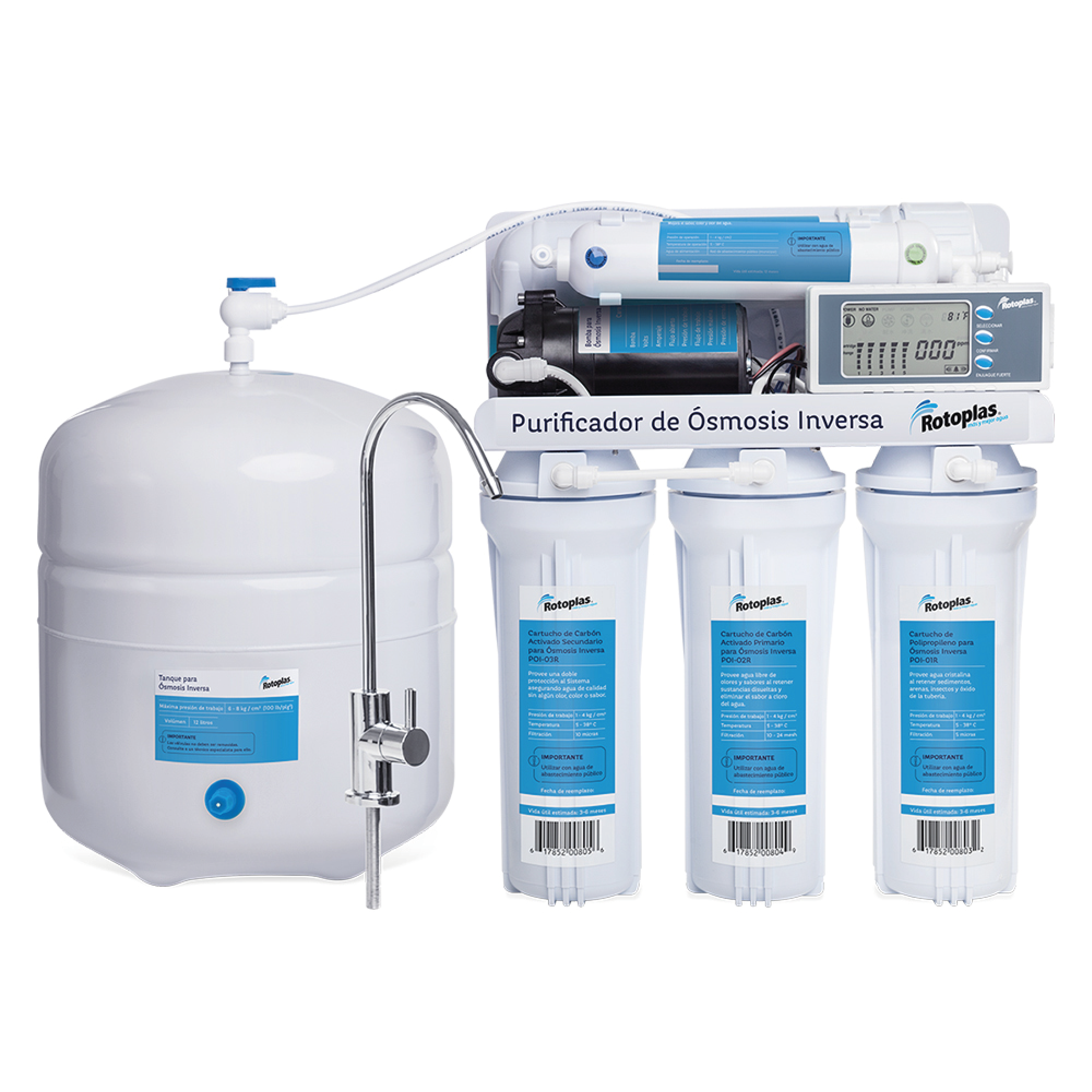 PURIFICADOR DE ÓSMOSIS INVERSA