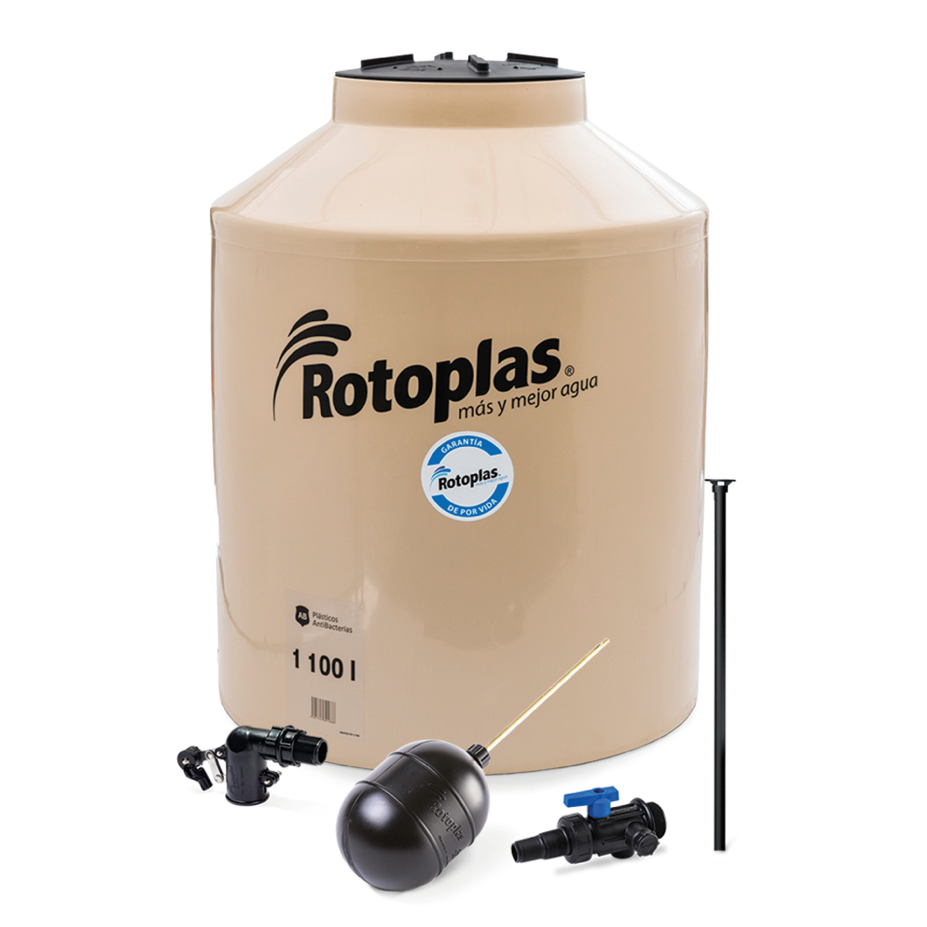 Tinaco 1100 litros equipado Rotoplas