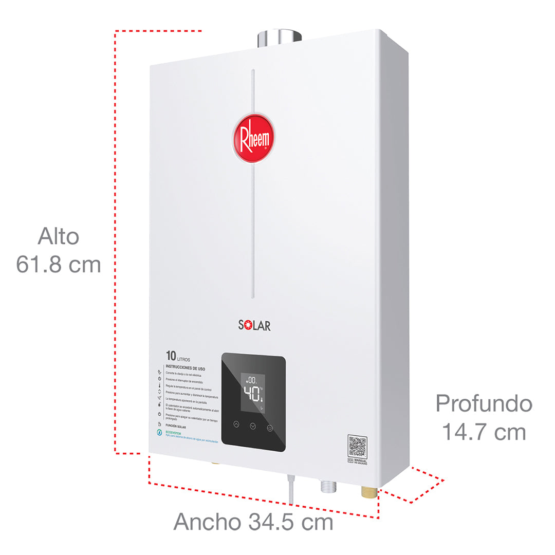 Calentador instantáneo de 10 litros