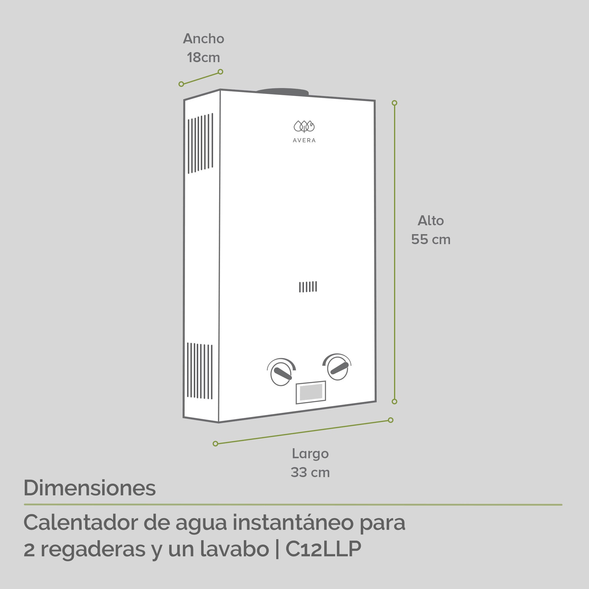 Calentador Avera 12 litros